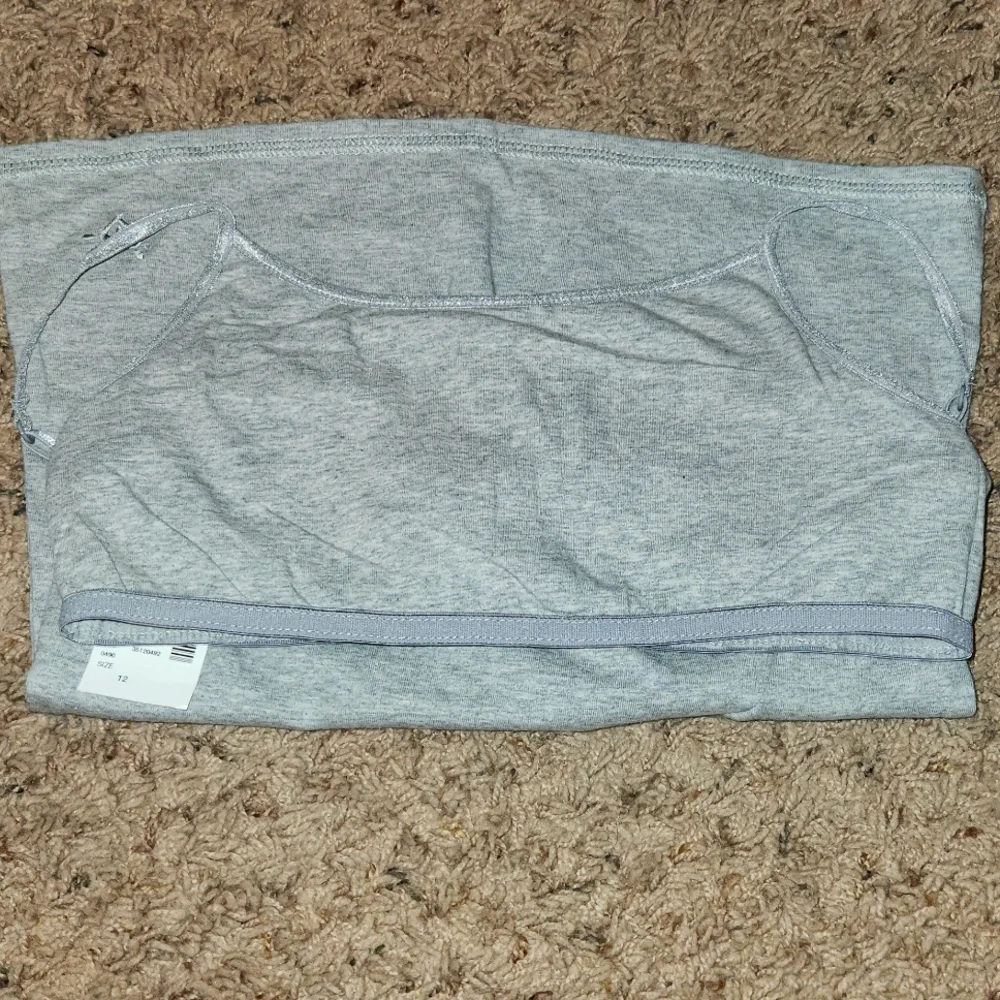 NWT- Justice - Girl's Light Gray Spaghetti Adjustable Strap Tank - Size 12